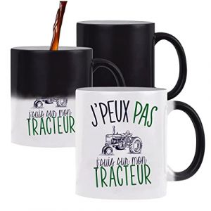 Mug Magique J'peux pas Tracteur | Tasse Humour Tasse Cadeau Personnalisé