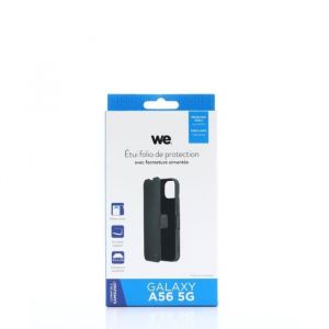 WE Etui folio - SAMSUNG A56 5G - Noir - Fermeture aimantée - Porte-carte