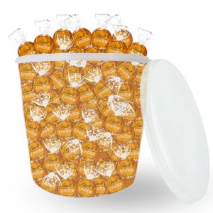 LINDT 100 bouchées LINDOR Lait Caramel 1.25 kg de Chocolat à Offrir ou à Partager entre amis ou en famille