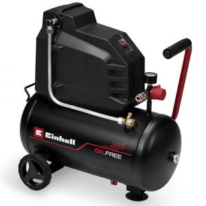 Einhell Compresseur à air TC-AC 190/24/8 I OF (1100 W, Cuve de 24 L, Pression 8bar, Débit d'aspiration 190 l/min, Moteur sans huile, Réducteur de pression)