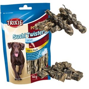 Trixie Naturel pour Chiens Récompense Sushi Bites, poisson blanc