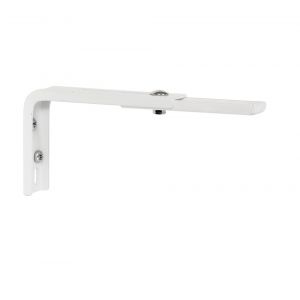 Avosdim Lot de 2 équerres réglables blanches déport entre 10 et 16,5cm