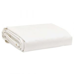 VidaXL Bâche blanc Ø 3 m 650 g/m²