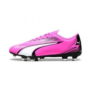 Puma Homme Ultra Play FG/AG Chaussure de Football, Poison Pink White Black, 39 EU