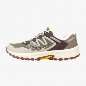 Saucony Grid Peak Sneakers - Durable & Confortable - Olive/Brown - Taille 40.5