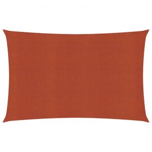VidaXL Voile d'ombrage 160 g/m² Terre cuite 2x4 m PEHD