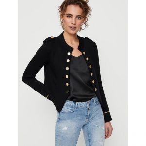 Only ONLANETTA L/S Blazer SWT, Black, M Femme