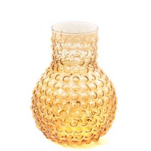 Vase bulle 23,5 cm jaune - Amadeus - Jaune - Verre