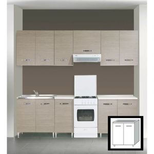 1 X KIT CUISINE DE BASE 2 PORTES 80X50XH85 CM SANS