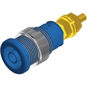 SKS Hirschmann Douille banane de sécurité Ø 4 mm SEB 2600 G M4 972354102 bleu 1 pc(s)