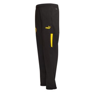 Puma Manchester City Bas de Survêtement Avant-Match Woven - Noir/Jaune Enfant, pointure S/140 cm - Noir - Taille S/140 cm