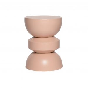 Table d'appoint en métal rose D32