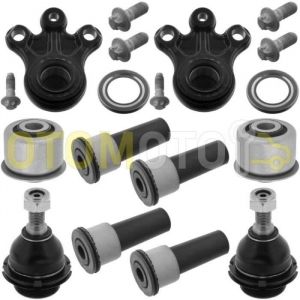 Kit bras de suspension avant compatible PEUGEOT 407 508 CITROEN C5 C6 compos&eacute; de 10 pi&egrave;ces