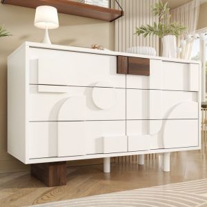 Table à manger rectangulaire (120-160) x 80 x 75 cm, extensible, pieds en métal noir, convient pour cuisine/salon, MDF, blanc