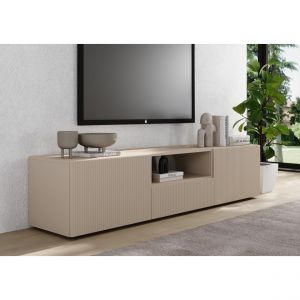 Meuble TV 2 portes 1 tiroir RIO Panneaux de particules de première qualité Portes en MDF
