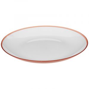 Assiette plate 25cm Collection Pastel rouge