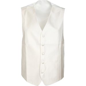 Suitable Gilet de Mariage Col-V Blanc Cass&eacute; Blanc cass&eacute; taille 54