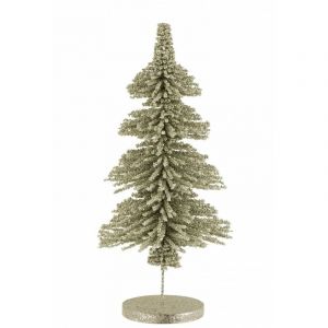 Sapin de No&euml;l D&eacute;co "Paillettes" 56cm Vert Clair Prix