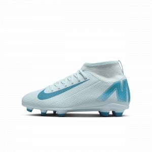 Nike Chaussure de foot à crampons montante multi-surfaces Jr. Mercurial Superfly 10 Club pour enfant/ado - Bleu - Taille 37.5 - Unisex
