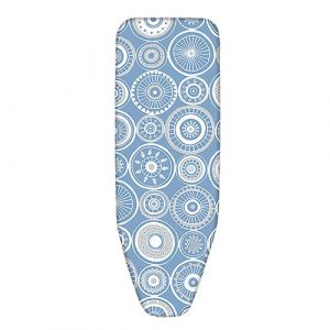 Housse extensible pour planche à repasser, housse de table à repasser avec tissu éponge et élastique en coton - Longueur 110-130 x Profondeur 30-45 cm -JUANIO-