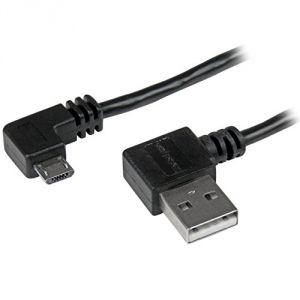 StarTech.com USB2AUB2RA2M - Câble USB A vers Micro B de 2 m avec connecteurs coudés à angle droit M/M