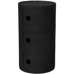 Privatefloor Armoire De Stockage - 3 Tiroirs - New Bili 3 Noir