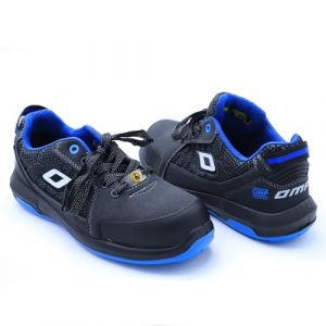OMP Mixte S90014317 Meccanica Sécurité S1P Pro Sport Taille 43 Gris/Bleu-Chaussures pour Le Travail en Iso 20345 sans Métal