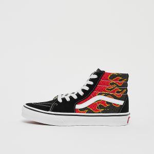 Vans Uy Sk8-hi, Toddler & Preschool, pixel flame black/red, Taille: 33, tailles disponibles:27,28,29,30,31,32,33,34 - Couleur Noir - Taille 33