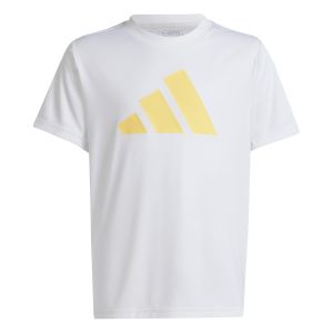 Adidas Training Essential Logo Tee T-shirt Garçons - Blanc, Orange