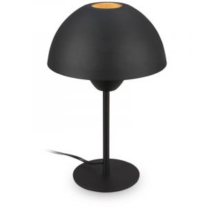 Briloner GRYDE Lampe de table, interrupteur à câble, douille E14, noir, Ø20 x 31 cm