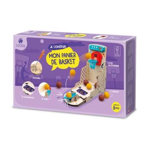 Buki France Basket-Ball Électronique à Monter – Jeu d’Adresse avec Tableau de Score Sonore, Timer et 3 Modes de Jeu – Coffret DIY sans Soudure avec Autocollants – Jouet Enfant 8 Ans+ - 2151