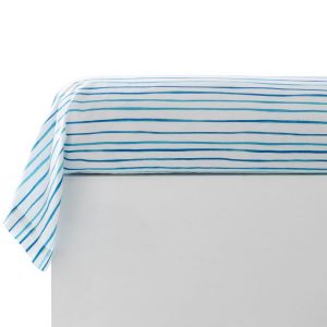 Taie de traversin coton MOUSSAILLON - bleu