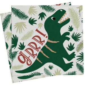 Image de Scrapcooking Serviettes en papier - Dino - 33 x 33 cm - 20 pcs