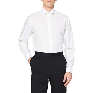 Schwarze Rose - Chemise business Homme - George Party 021008 - Blanc (weiss) - FR : 40 (Taille fabricant : Kragenweite: 40 cm)