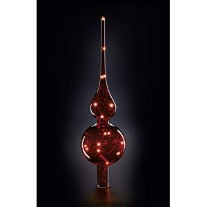 Krinner Cime pour sapin de Noël Lumix Tree Topper "Rot" LED rouge rouge
