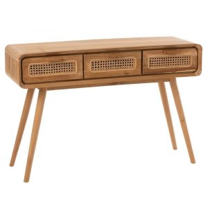 Image de Inside75 Console 3 tiroirs TEKI en teck naturel - natural