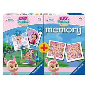 Image de Ravensburger 3 Puzzles Cry Babies & jeu de mémoire - 25-36-49 pièces