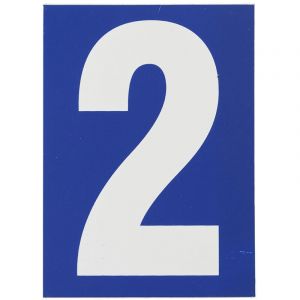 THIRARD Plaque Bleue Chiffre 2-65X90Mm
