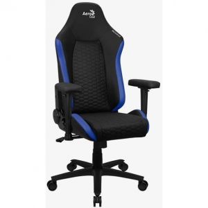 Aerocool Chaise de jeu en cuir bleu Crown