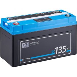 Image de Ective - EDC135SG Batterie Décharge Lente Deep Cycle 12V 135Ah gel avec écran lcd/ marine, moteur electrique bateau, camping car