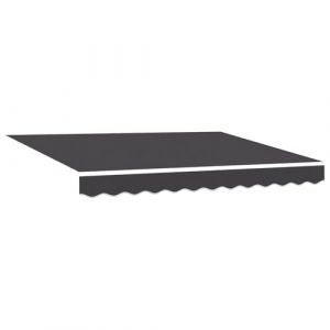 VidaXL Tissu de remplacement pour auvent pour cadre 3,5x2 m Anthracite