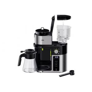 Image de Braun MultiServe KF 9050 Cafetière à filtre avec verseuse en verre, choix direct de 7 portions pour jusqu'à 10 t es, écran tact