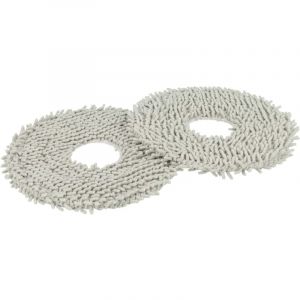 Vhbw 2x compatible avec Xiaomi X10+ aspirateur robot - Lingettes tampon - 2x chiffons microfibre