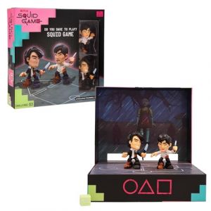 IMC Toys Jeu de d&eacute;fi Final de Squid Game, de la s&eacute;rie Netflix, des d&eacute;fis &agrave; Jouer et &agrave; Exposer, Comprend des Mini-Ensembles et des Figurines, des Jeux pour Adultes &acirc;g&eacute;s +17 Ans
