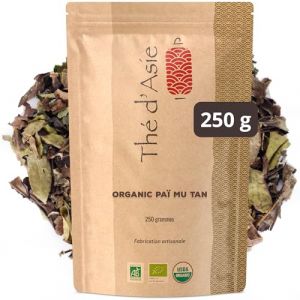 Thé D’asie - Thé blanc - Paï Mu Tan - Biologique - en vrac - 250g