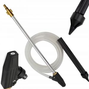 Rosfix Set Kit de Sablage Hydraulique – Buse Céramique, Tuyau 3m, Lance 460mm Laiton Résistant compatible avec nettoyeur haute pression