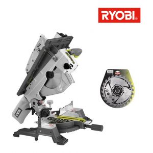 Ryobi Pack scie sur table et onglet électrique 1800W 254mm RTMS1800-G - lame carbure pour scies 254mm 24 dents SB254T24A1