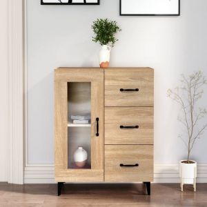 VidaXL 812216 Buffet Chêne sonoma 69,5x34x90 cm Bois d'ingénierie