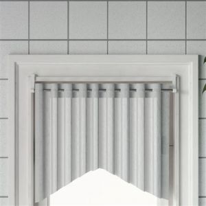 VidaXL Tringles à rideau 2 pcs blanc et argenté 60-105 cm aluminium