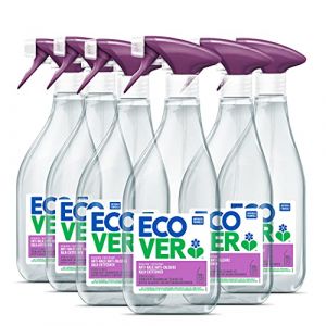 ECOVER Nettoyant anti-calcaire baies et basilic (6 x 500 ml), propreté durable avec ingrédients à base de plantes, nettoyant puissant contre les dépôts de calcaire dans la salle de bain (Distrilink, neuf)